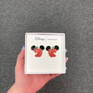 Mickey Mouse Red Apple Earrings